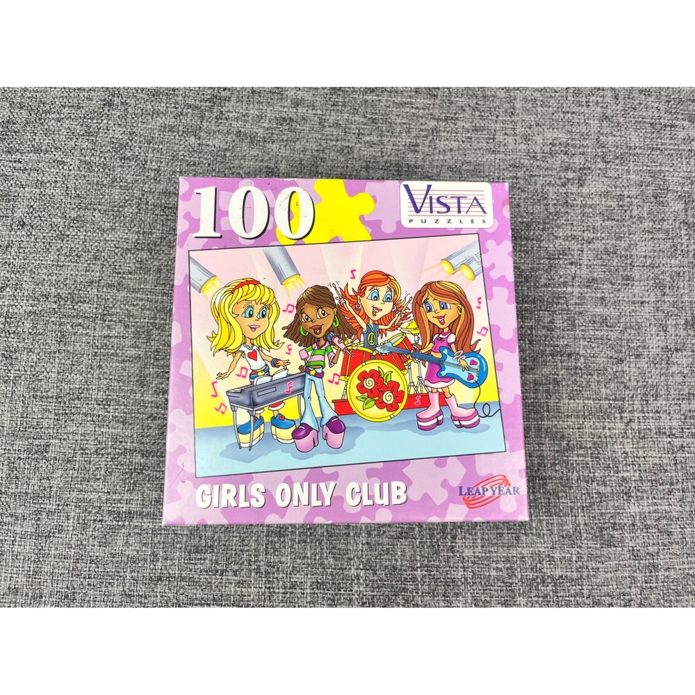 Vista Puzzles Leap Year Girls Only Club 100 Piece Jigsaw Puzzle 2003 No 60615